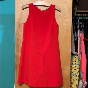 LOFT Red Shift Dress